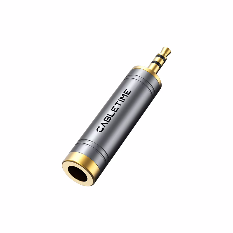 Перехідник 3.5mm M to 6.35mm F Cabletime (CA915132)