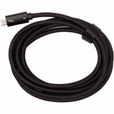 Дата кабель USB-C to USB-C 2.0m Thunderbolt 4 100W (20V/5A) 8K60Hz PowerPlant (CA915040)