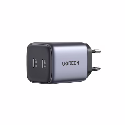Зарядний пристрій Ugreen 2xUSB-C PD45W (25W+20W) QC4.0+ CD294 black (90573)