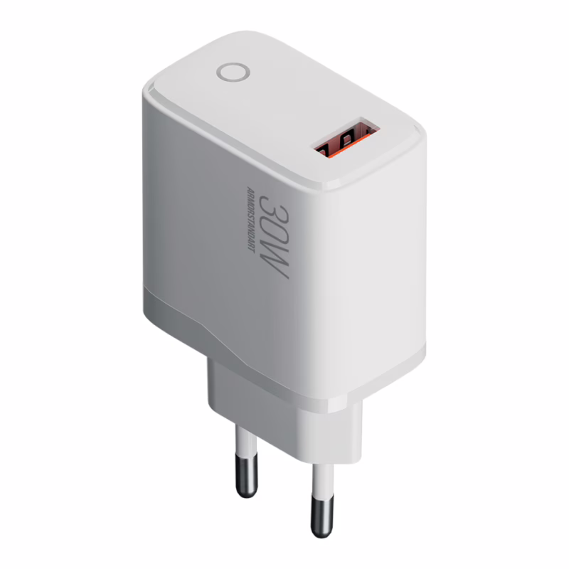 Зарядний пристрій Armorstandart AR013 USB-A 30W white (ARM84424)
