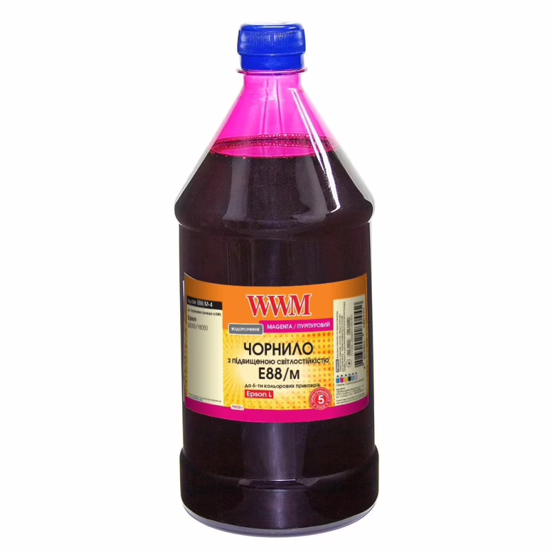 Чернила WWM Epson L8050/L18050 1000г Magenta, water-soluble (E88/M-4)