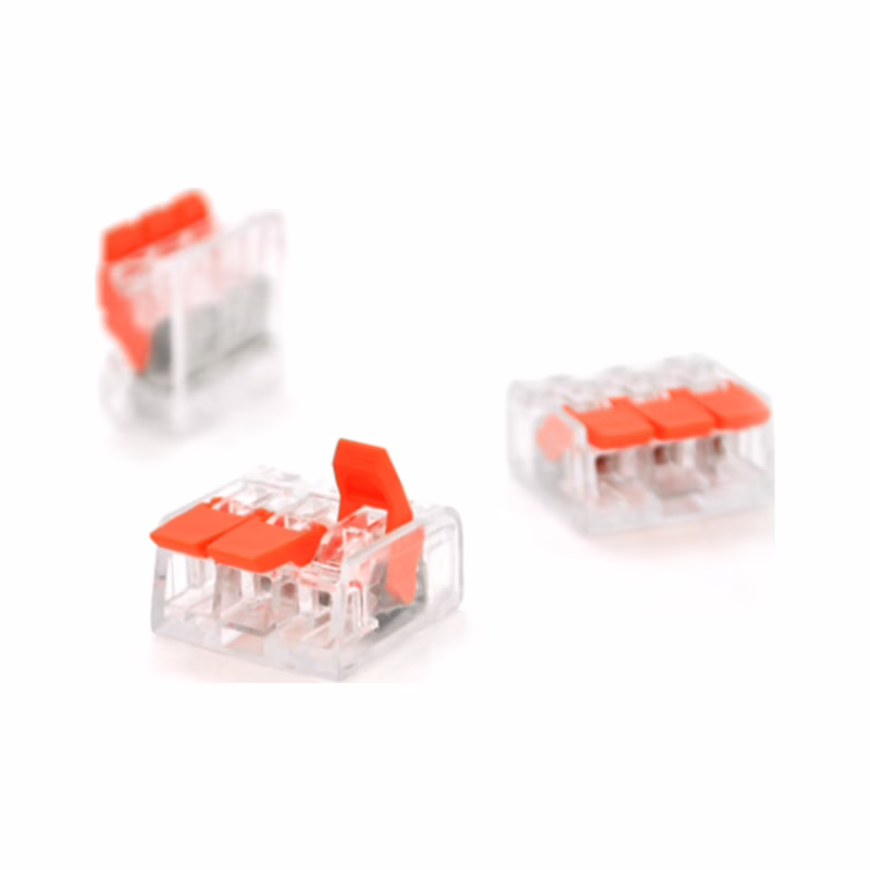 Соединитель кабеля 3-pin аналог WAGO K221-413, 15штпак Voltronic (K221-413/15)