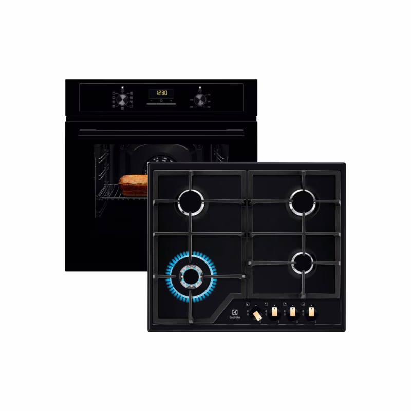 Комплект вбудованої техніки Electrolux Духова шафа EOF3H50BK + Варильна поверхня KGS6436RK (1)