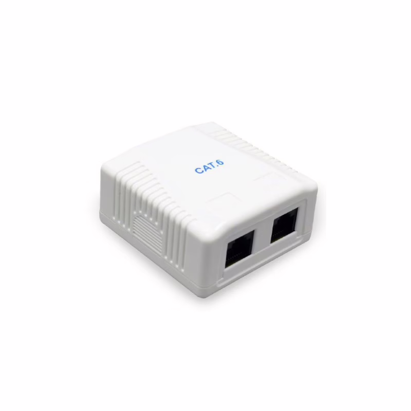 Комп'ютерна розетка Cablexpert RJ45x2 UTP, cat.6 (NCAC-2U6-01)