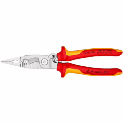 Плоскогубці KNIPEX для електромонтажних робіт (13 96 200)
