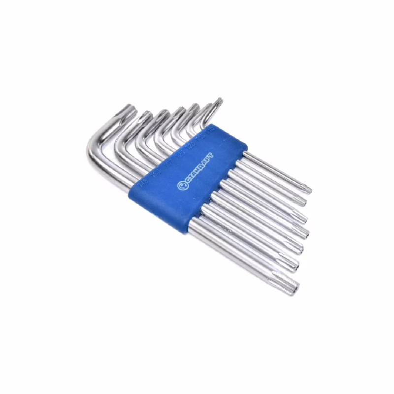 Ключ Стандарт TORX Г-подібний з отвором 7шт. (TKS0701)