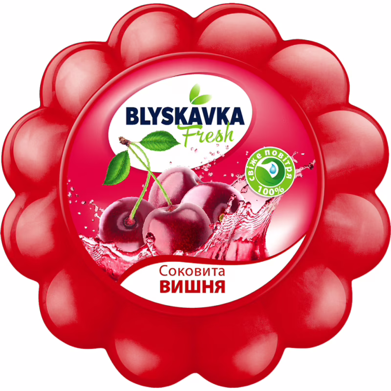 Освіжувач повітря Blyskavka Fresh Гелевий Соковита вишня 150 мл (4820214190627)