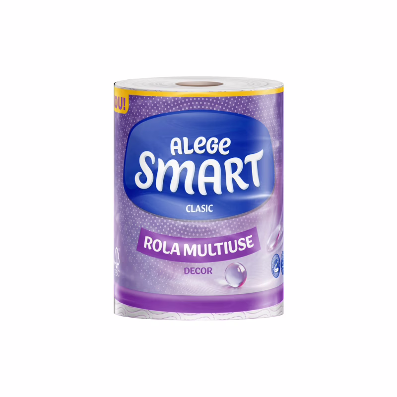 Паперові рушники Smart Tissue Classic Decor 2 шари 190 відривів 36.1 м 1 рулон (5944582100152)