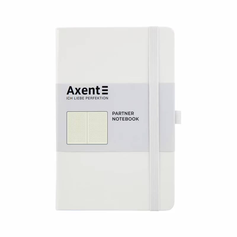 Книга записна Axent Partner 125х195 мм в точку 96 аркушів Біла (8306-21-A)