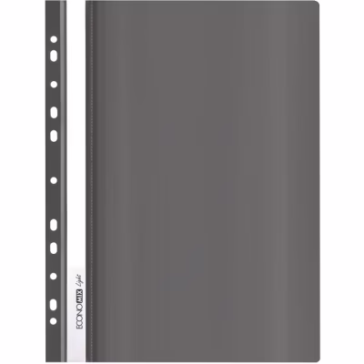 Папка-швидкозшивач Economix А4 Light з перфорацією, чорна (E38504-01)