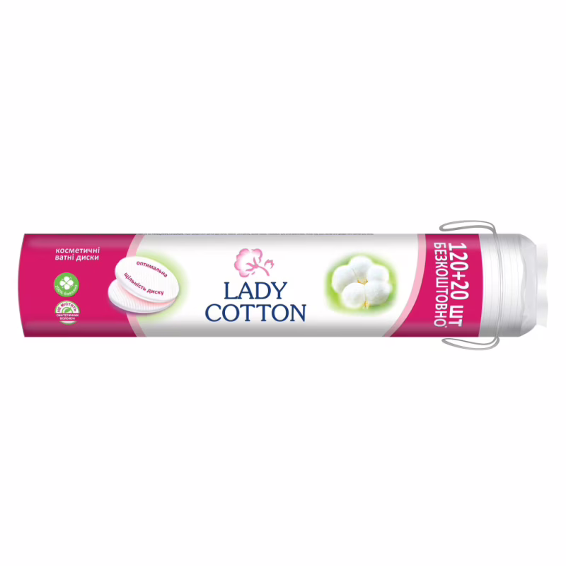 Ватные диски Lady Cotton 120+20 шт. (4744246013030)
