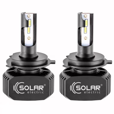 Автолампа SOLAR H4 LED 12/24V 40W 5000Lm 6000K, CSP1860 (8204)