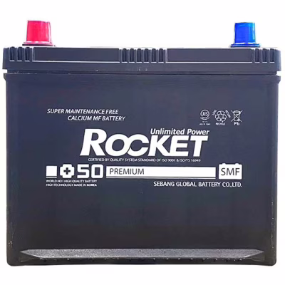 Акумулятор автомобільний ROCKET 62Ah ASIA (+/-) (700CCA) (SMF 90D23AR)