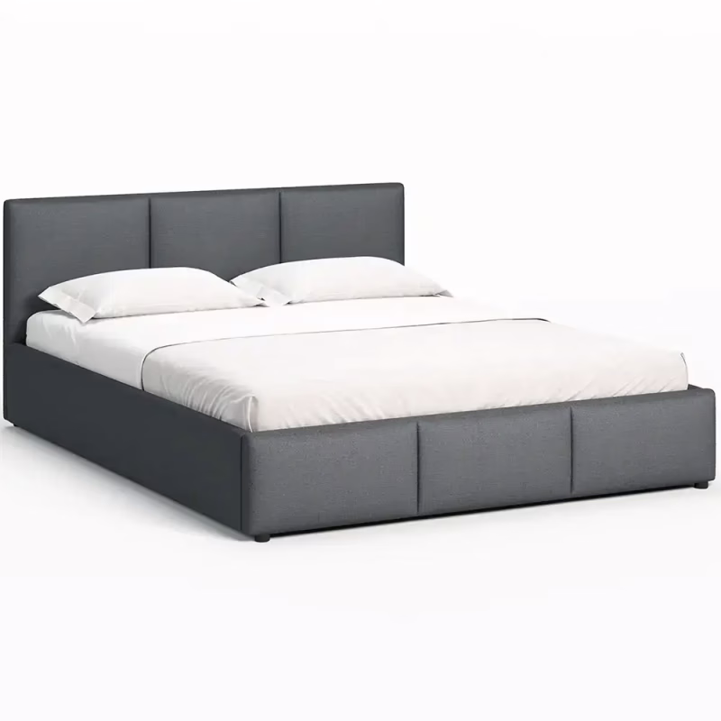 Ліжко м'яке, MyBed Nela, 160х200, Графітова, з підйомним механізмом
