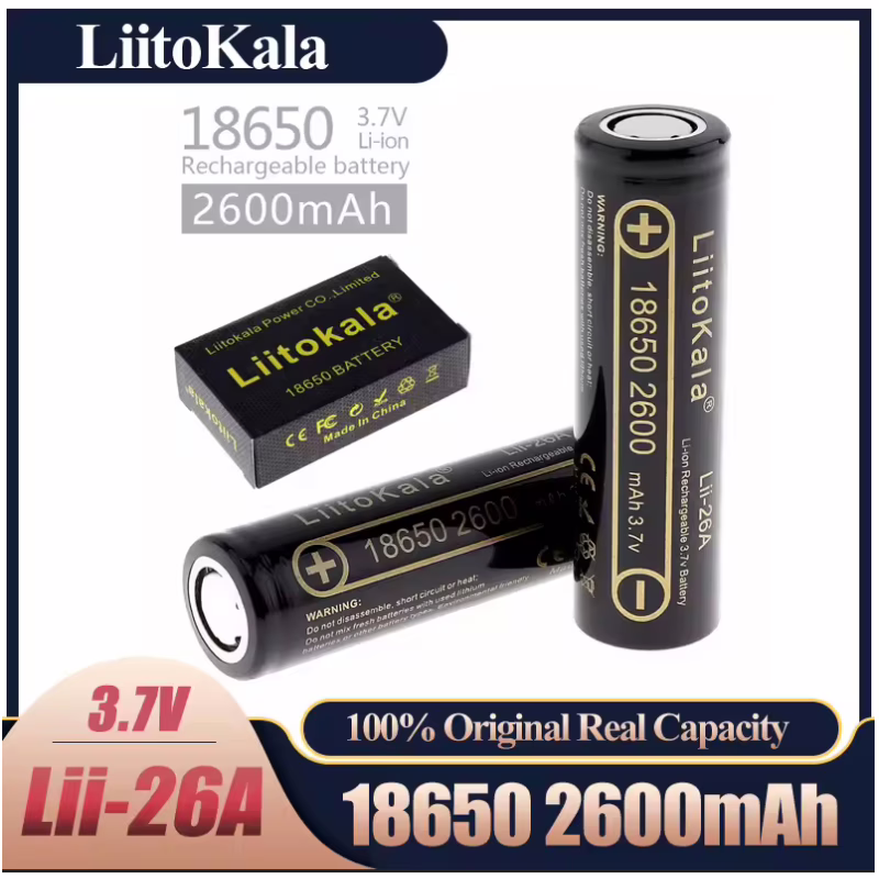 Аккумулятор LiitoKala 18650 Lii-26A Li-ion 2600mAh
