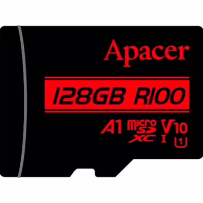 Карта пам'яті Apacer 128GB microSD class 10 UHS-I V10 A1 (AP128GMCSX10UB-RA)