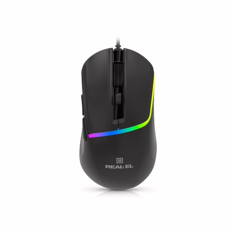 Мышка REAL-EL RM-530 USB Black (EL123200053)