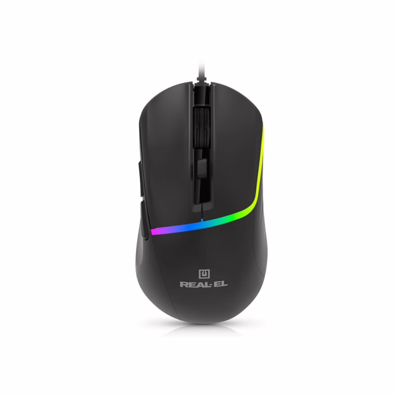 Мышка REAL-EL RM-530 USB Black (EL123200053)