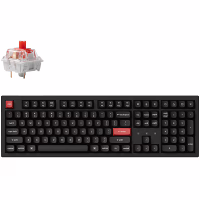 Клавіатура Keychron K10 PRO K pro Red QMK Wireless/Bluetooth/USB-А UA Black (K10P-A1-UA)