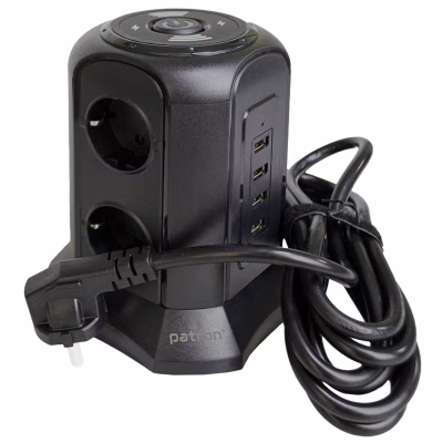 Сетевой фильтр питания Patron SP-1663-USBTW (EXT-PN-SP-1663-USBTW)