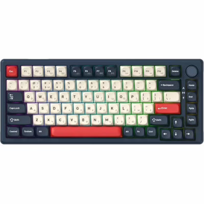 Клавіатура GamePro Asgard Yord Wireless/Bluetooth/USB UA Blue (MK266BL)