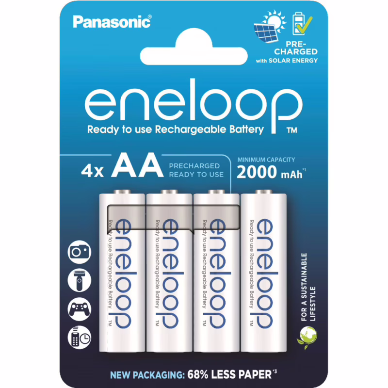 Аккумулятор Panasonic AA Eneloop 2000mAh NI-MH * 4 (BK-3MCDE/4CP)