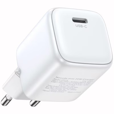 Зарядний пристрій Ugreen USB-C PD20W GaN X512 white (55554)