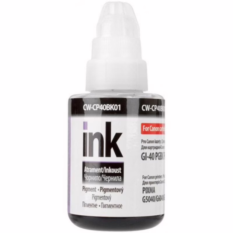 Чернила ColorWay Canon GI-40 135мл Pigment Black (CW-CP40BK01)