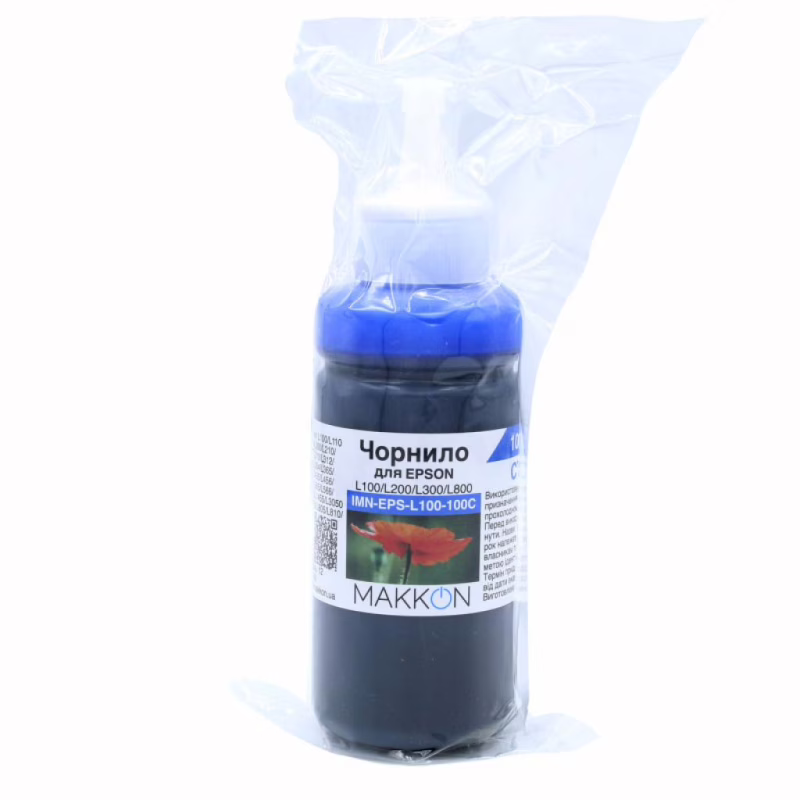 Чернила Makkon для Epson L100/L200/L300/L800 100 мл cyan (IMN-EPS-L100-100C)