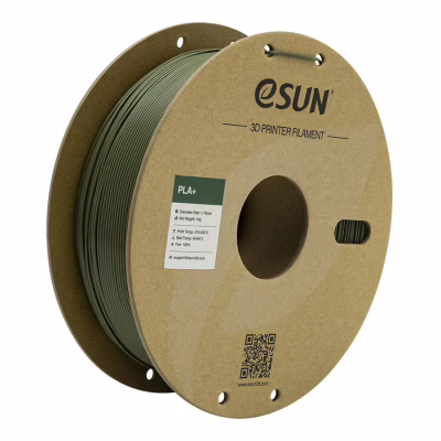 Пластик для 3D-принтера eSUN PLA+ 1.75мм, 1кг, olive green (PLA+P175OG1)