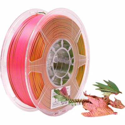 Пластик для 3D-принтера eSUN ePLA-Silk Mystic (triple color), 1,75мм, 1кг, gold-red-green (ePLA-SilkMystic-P175GRG1)