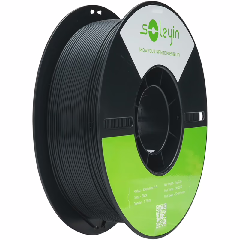 Пластик для 3D-принтера Creality Soleyin PLA ULTRA 1кг, 1.75мм, black (3301010608)