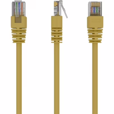 Патч-корд 3м UTP cat 5е CCA Cablexpert (PP12-3M/Y)