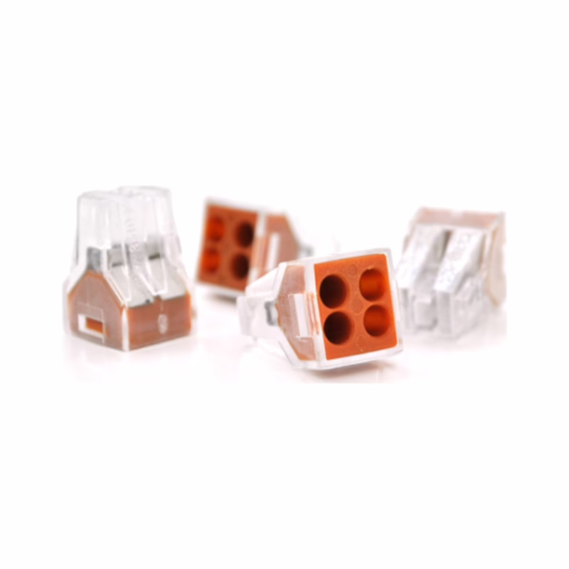 Соединитель кабеля 4-pin аналог WAGO K773-104, 50штпак Voltronic (K773-104/50)