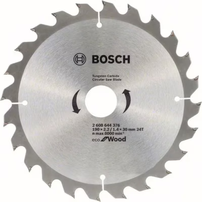 Диск пильный Bosch optiline Eco, 190x30мм, 24T (2.608.644.376)