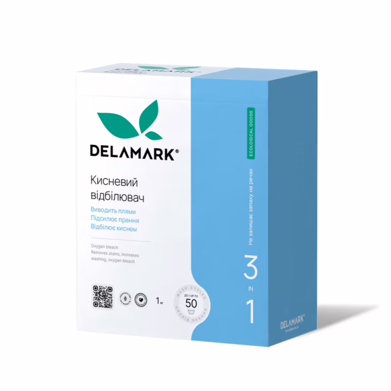 Відбілювач DeLaMark 3 в 1 кисневий 1 кг (4820152331328)