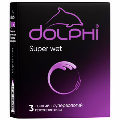 Презервативи Dolphi Super Wet 3 шт. (4820144772856)