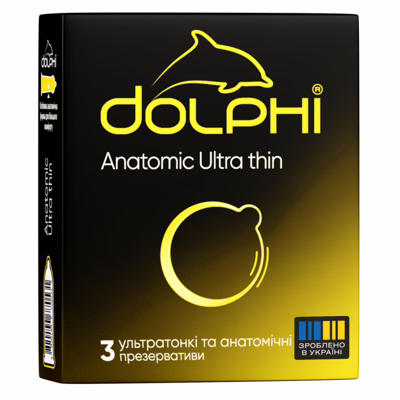 Презервативы Dolphi Anatomic Ultra Thin 3 шт. (4820144770531)