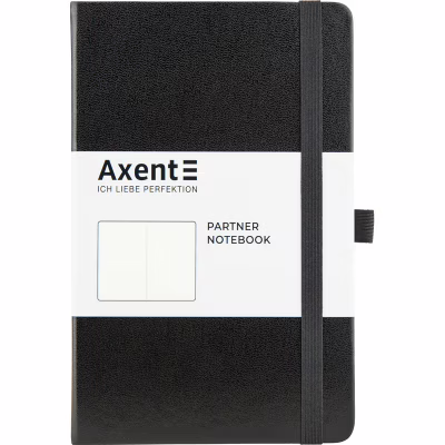 Книга записна Axent Partner 125х195 мм без лініюванням 96 аркушів Чорна (8307-01-A)