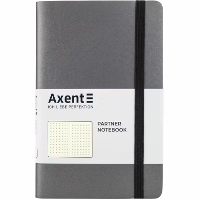 Книга записная Axent Partner Soft 125х195 мм в точку 96 листов Серая (8310-15-A)