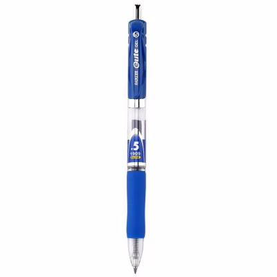 Ручка гелева Baoke Elite автоматична з грипом 0,5 мм синя (PEN-BAO-PC1909-BL)