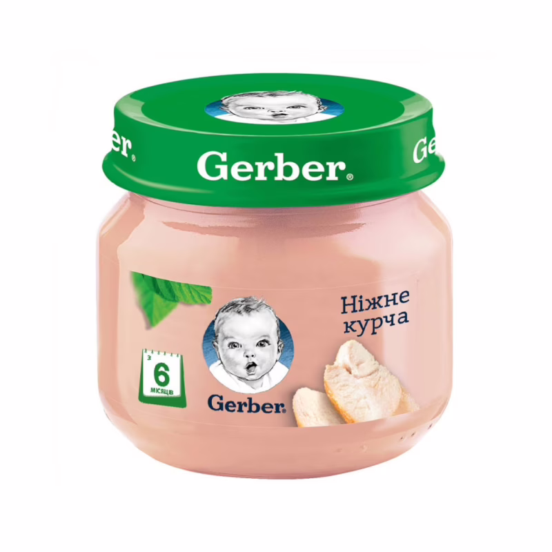 Детское пюре Gerber нежный цыплёнок 80 г (7613033644948)