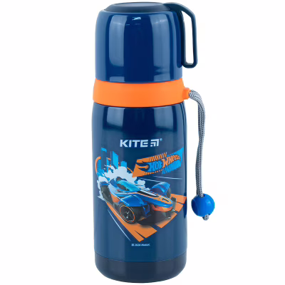 Поильник-непроливайка Kite Термос 350 мл, Hot Wheels (HW24-301)