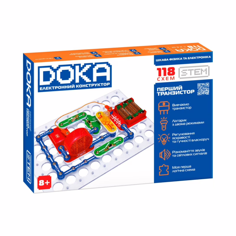 Конструктор DOKA електронний 118 схем (D70701)