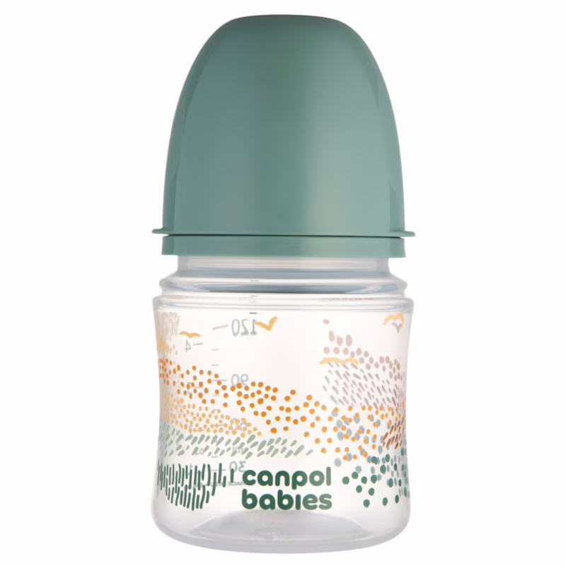 Бутылочка для кормления Canpol babies Easystart MOUNTAINS антиколиковая с широким отверстием 120 мл зеленая (35/242_gre)