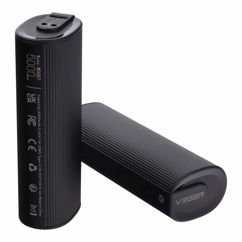 Повербанк Veger W0587, 2 × 5000 mAh, 2.4A, с функцией грелки для рук