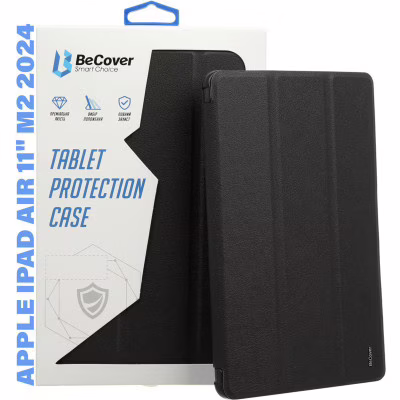 Чехол для планшета BeCover Tri Fold Hard TPU Apple iPad Air 11" M2/M3 (2024/2025) Black (711400)