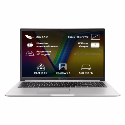 Ноутбук ASUS Vivobook 15 X1504VA-BQ591 (90NB13Y2-M000Z0)
