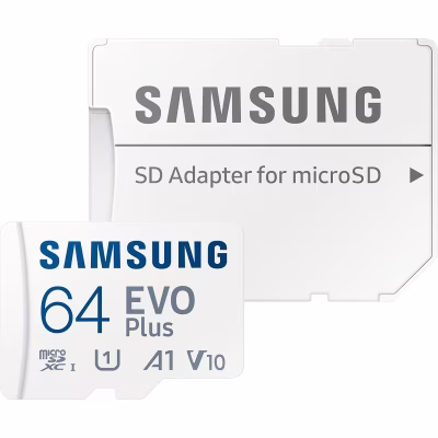 Карта пам'яті Samsung 64GB microSD class 10 UHS-I U3 V30 A1 EVO Plus (MB-MC64SA/EU)