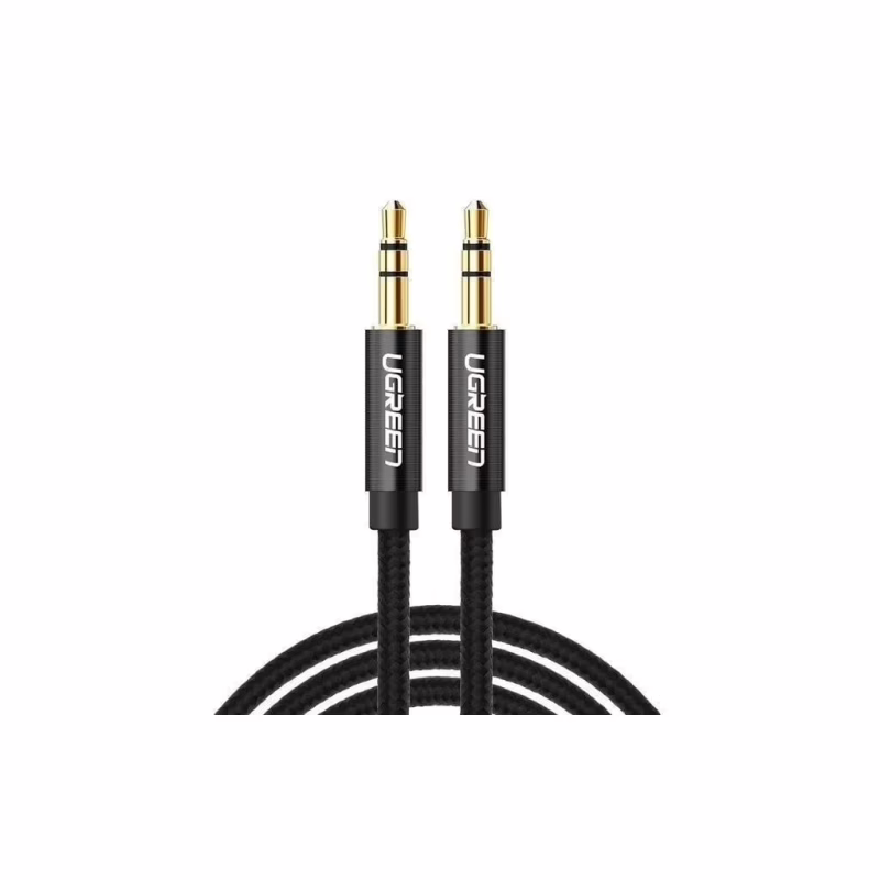 Кабель мультимедийный 3.5mm M to 3.5mm M 1.0m AV112 black Ugreen (50361)